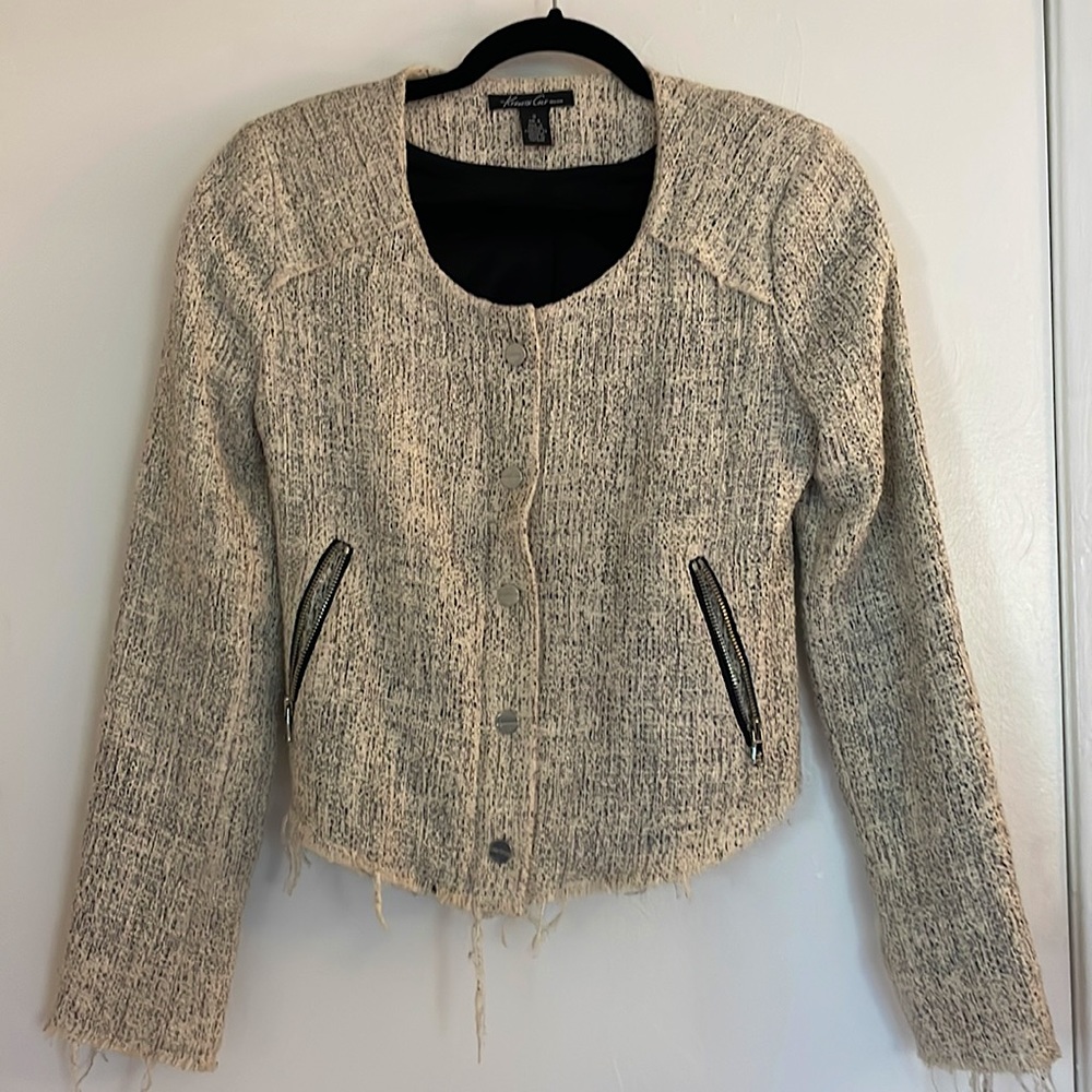 Kenneth Cole New York pleated crop jacket